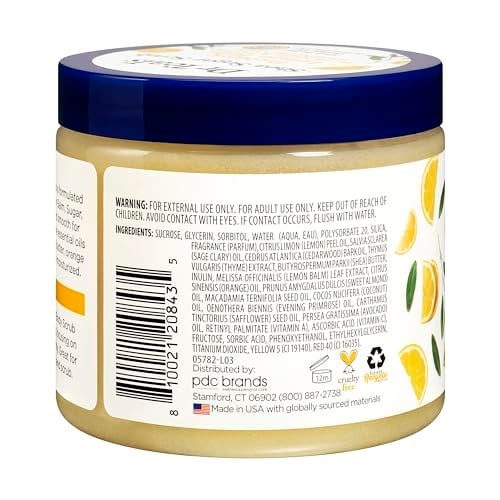 DR.Teals Prebiotic Lemon Balm Shea Sugar Scrub Vücut Peelingi 538GR