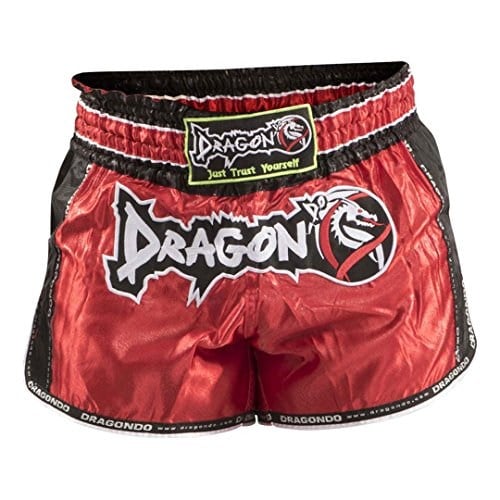 Dragon Do Muay Thai Şort Retro - Kickboks, Muay Thai, MMA Eğitimi için Tasarlandı - Maksimum Esneklik