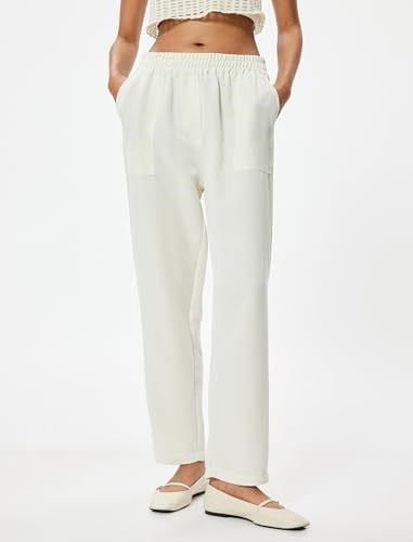 Drawstring High Rise Pants