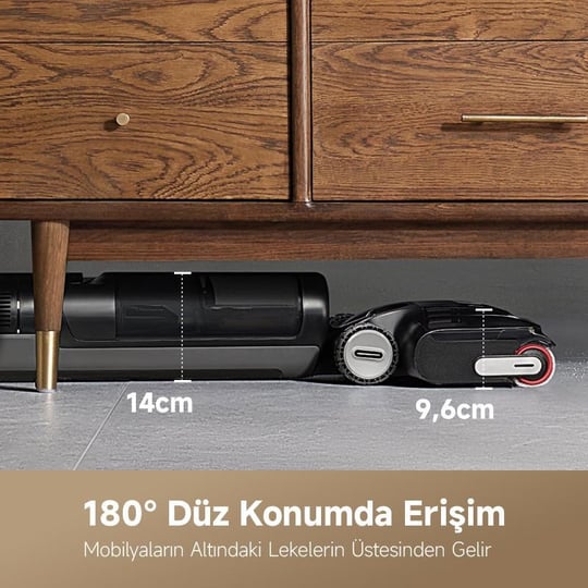 Dreame H12 Pro Flexreach Islak Ve Kuru Süpürge, 18.000 Pa Güçlü Vakum