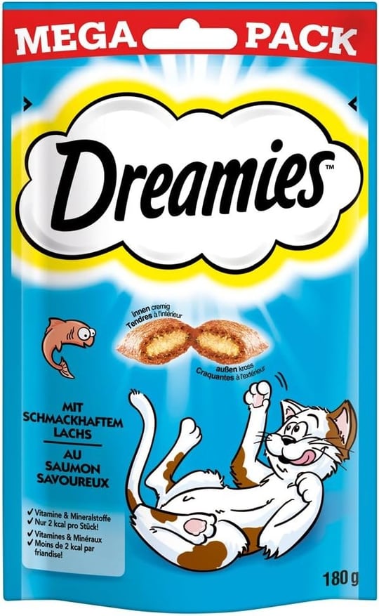 dreamies somonlu mega pack 4 * 180 gr