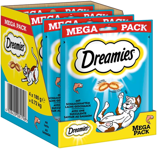 dreamies somonlu mega pack 4 * 180 gr