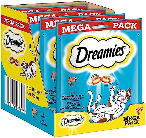 dreamies somonlu mega pack 4 * 180 gr