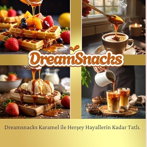 DreamSnacks Sürülebilir Karamel, 330g, Doğal Taze Süt Kaymağı ve Tereyağ İçerikli, Katkısız, Kahvaltılık