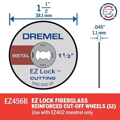 Dremel 12-Pack Metal Cutoff Wheels -EZ456B