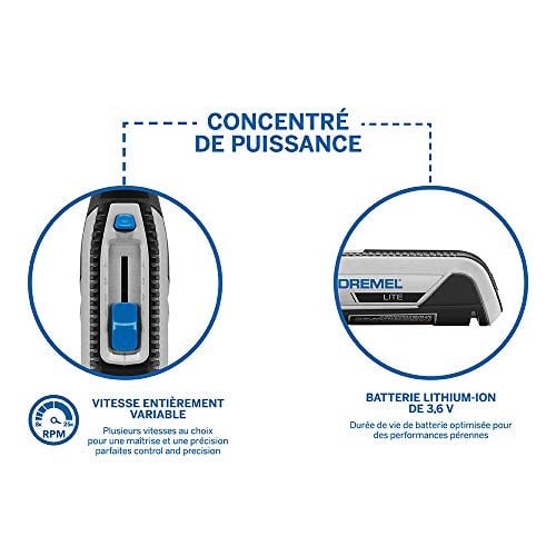 Dremel 7760 Lite Akülü Çok Amaçlı El Motoru, 15 Aksesuarlı