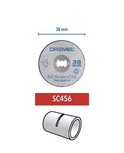 Dremel SC456 EZ SpeedClic Metal Kesme Diski, 38 mm, 5li