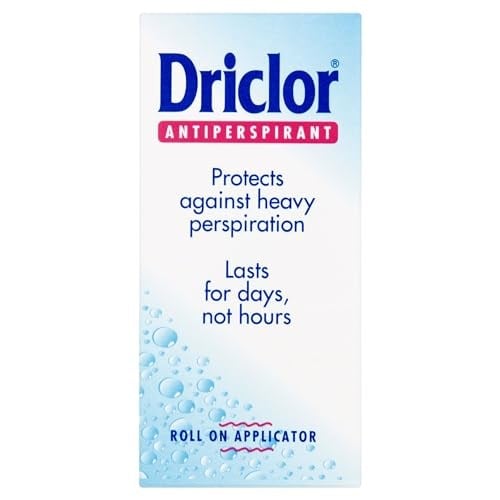 Driclor Roll-On Antiperspirant 20 ml Erkek Kadın İçin Terlemeye Karşı Etkili Pudrasız Formül