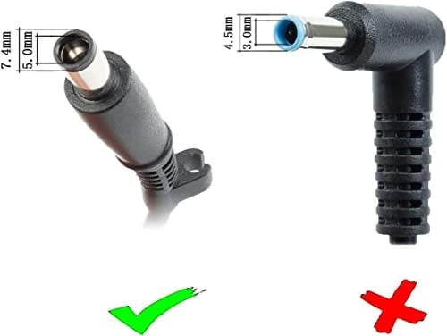 DTK Notebook Laptop Şarj Cihazı AC Güç Kaynağı Dell için, 19,5 V 3,34 A 65 W Güç Kaynağı Ağ Pil Güç Kaynağı Fişi [7,4 * 5,0 mm]