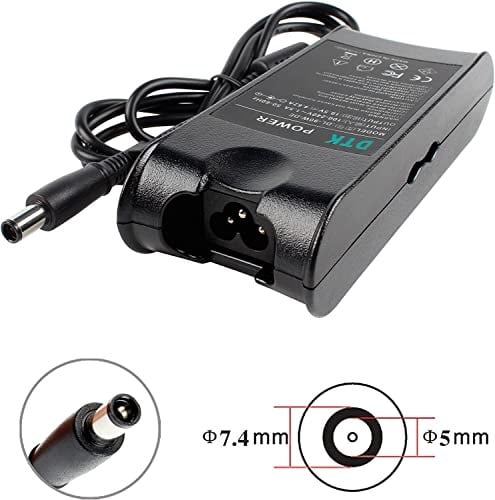 DTK® Şarj cihazı LA90PM111 19,5V 4,62A 90W Notebook Laptop şarj kablosu AC güç kaynağı Dell inspiron XPS fiş şarj cihazları taşınabilir bilgisayar için güç kaynağı [7,4 mm x 5,0 mm]
