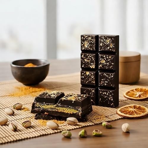 Dubai Çikolatası - Antep Fıstıklı ve Portakal Dolgulu Bitter Çikolata (185g) – El Yapımı, Çıtır Kadayıflı ve Fıstık Kremalı Gurme Lezzet (2’li Paket)