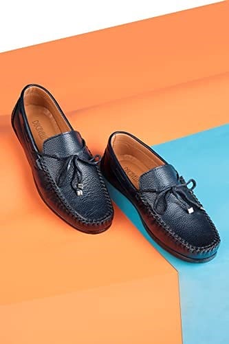 Ducavelli Borde Hakiki Deri Erkek Günlük Ayakkabı, Loafer Ayakkabı, Hafif Ayakkabı