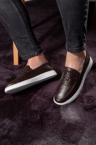 Ducavelli Stamped Hakiki Deri Erkek Günlük Ayakkabı, Loafer Ayakkabı, Hafif Ayakkabı, Yazlık Ayakkabı, Hafif Ayakkabı