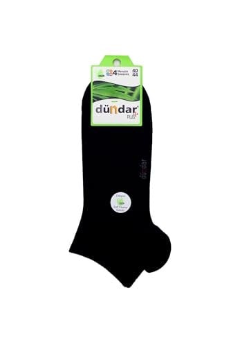 Dündar Erkek Siyah Bambu Dikissiz Patik 4-6-12 Adet