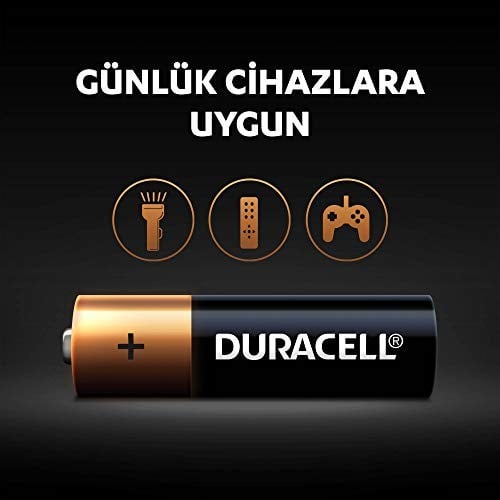 Duracell AA Alkalin Kalem Pil (10Lu Paket) 1,5 V Lr6/Mn1500