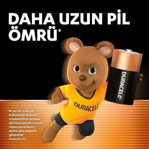 Duracell Alkalin D Piller, 2’li paket