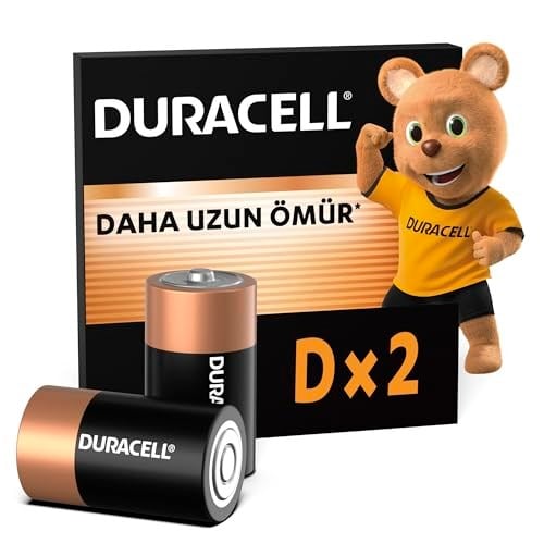 Duracell Alkalin D Piller, 2’li paket