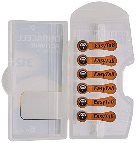 Duracell Easytab DA 312 - Pil tipi 312 olan tüm işitme cihazları için, 10 x 6 adet