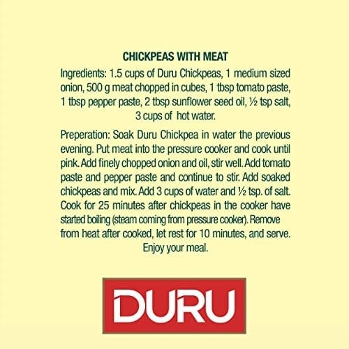 Duru Bakliyat Koçbaşı Nohut 9 Mm 1000 Gr