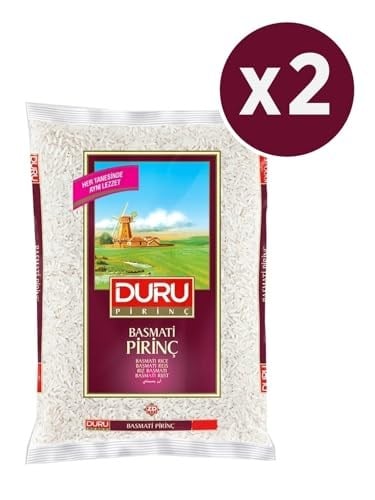 Duru Basmati Pirinç, 1000 gr, 2 Adet, Toplam 2 kg