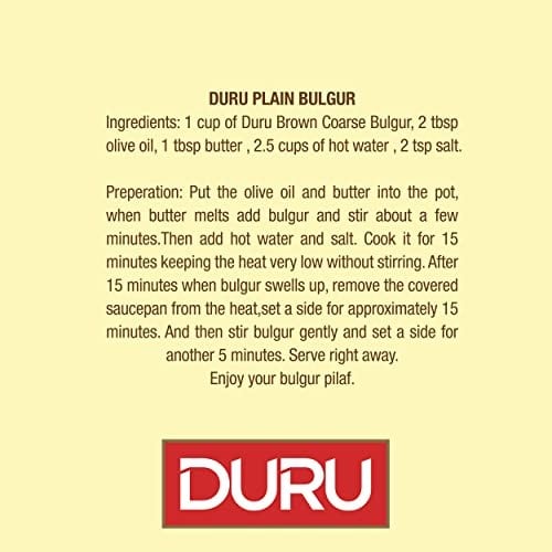 Duru Bulgur Esmer Pilavlık Bulgur 1000 Gr