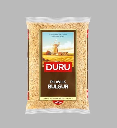 Duru Pilavlık Bulgur 2000g – Doğal Taş Değirmende Üretilmiş, Yüksek Lif ve Protein Kaynağı, Düşük Yağ