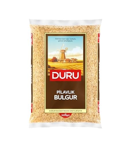 Duru Pilavlık Bulgur 2000g – Doğal Taş Değirmende Üretilmiş, Yüksek Lif ve Protein Kaynağı, Düşük Yağ