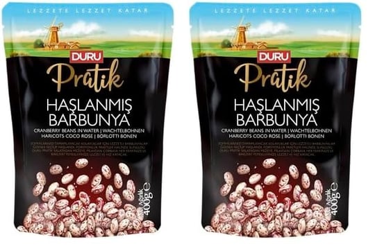 Duru Pratik Haşlanmış Barbunya 400 Gr 2li paket