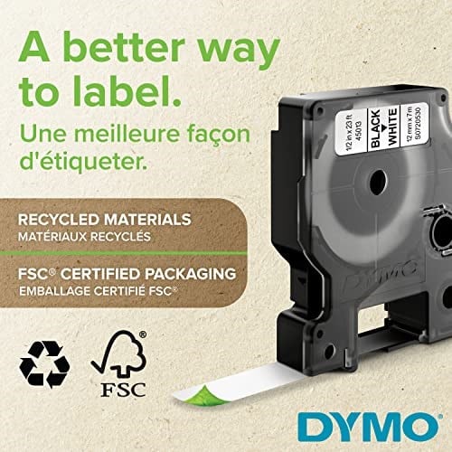 Dymo S0720580, D1 Yedek Şerit (12 mm x 7 mt), Sarı/Siyah (45018) - Seçenekler: 1 Piece, 6 MmX7 M, 6 mm x 7 mt, 9 mm x 7 mt, 10 adet...