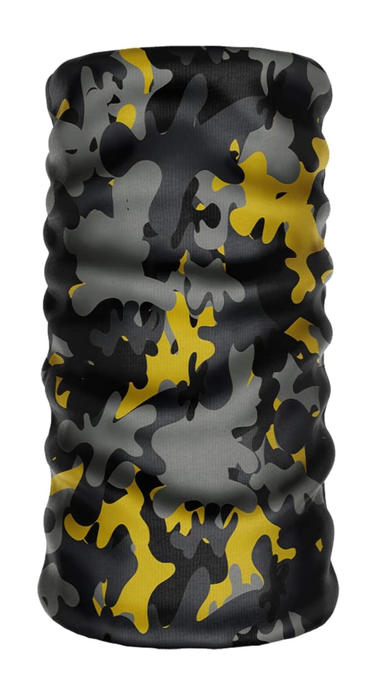 e taktik ® DeBuff Collar Camouflage Black-Yellow Boyunluk Bandana