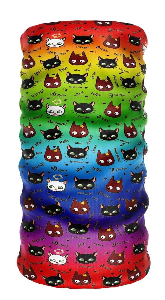 e taktik ® DeBuff Collar Cute CatTwo Boyunluk Bandana