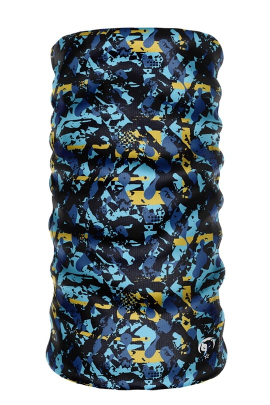 e taktik Extreme Dijital Desing Seamless +UV Mavi Renkli Desenli Boyunluk Bandana Buff Saç Bandı Maske Balaklava Toka