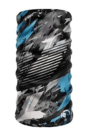 e taktik Extreme Dijital Desing Seamless +UV Mavi Renkli Desenli Boyunluk Bandana Buff Saç Bandı Maske Balaklava Toka