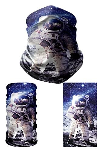 e taktik Multifunctional Astronaut On The Moon Seamless Knitting UV+ Neckerwear Face Mask Headband Bandana Do Rag Hairband