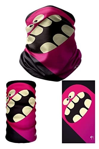 e taktik Multifunctional Big Mouth Purple Monster Seamless Knitting UV+ Neckerwear Face Mask Headband Bandana Do Rag Hairband