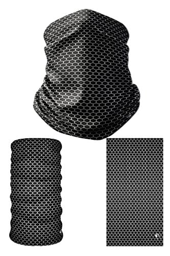 e taktik Multifunctional Black Bee Honeycomb Seamless Knitting UV+ Neckerwear Face Mask Headband Bandana Do Rag Hairband