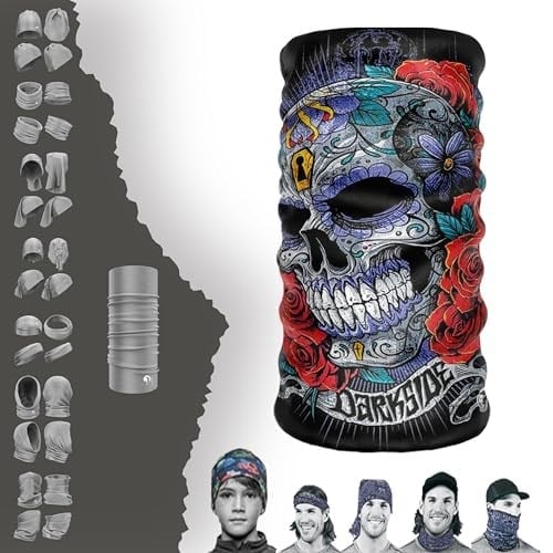 e taktik Multifunctional Colorful Skull Seamless Knitting UV+ Neckerwear Face Mask Headband Bandana Do Rag Hairband