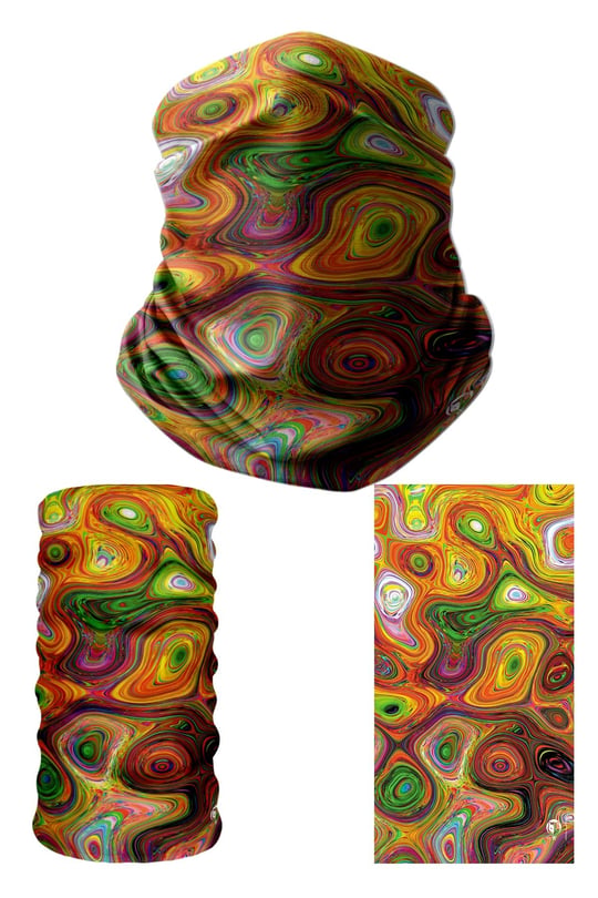 e taktik Multifunctional Coloured Marbling Seamless Knitting UV+ Neckerwear Face Mask Headband Bandana Do Rag Hairband
