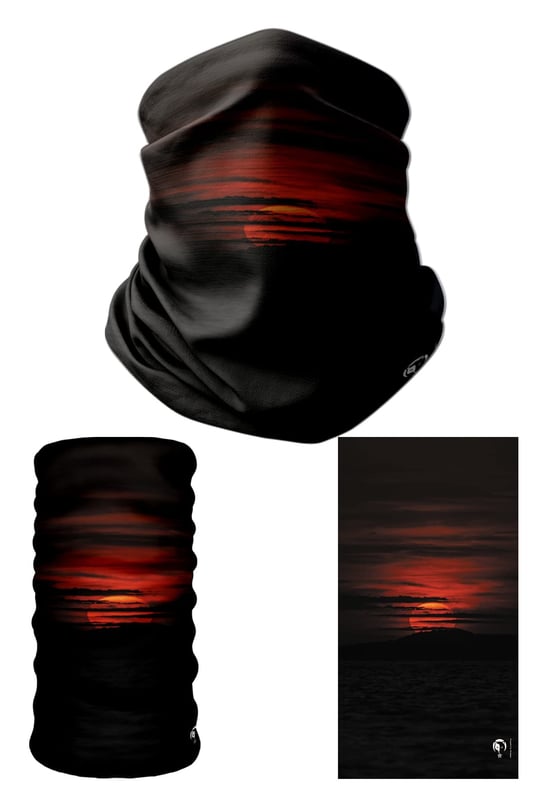 e taktik Multifunctional Dark Sunset Seamless Knitting UV+ Neckerwear Face Mask Headband Bandana Do Rag Hairband