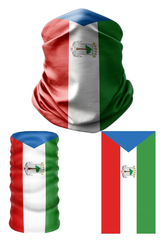 e taktik Multifunctional Flag of Equatorial Guinea Seamless UV+Face Mask Headband Bandana Do Rag Hairband