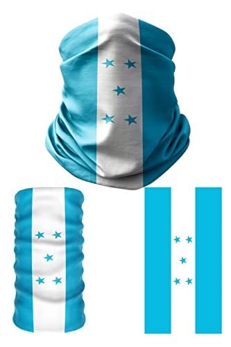 e taktik Multifunctional Flag of Honduras Seamless UV+Face Mask Headband Bandana Do Rag Hairband