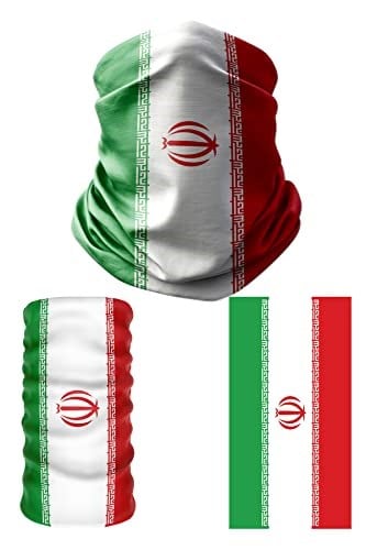 e taktik Multifunctional Flag of Iran Seamless UV+Face Mask Headband Bandana Do Rag Hairband