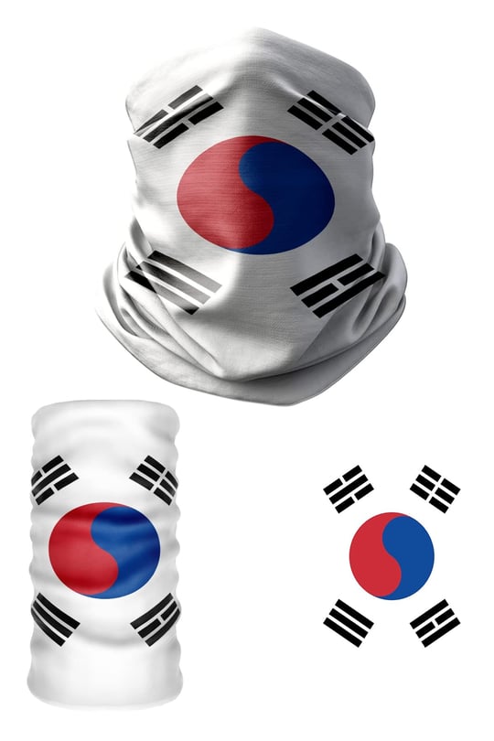 e taktik Multifunctional Flag of Korea Seamless UV+Face Mask Headband Bandana Do Rag Hairband