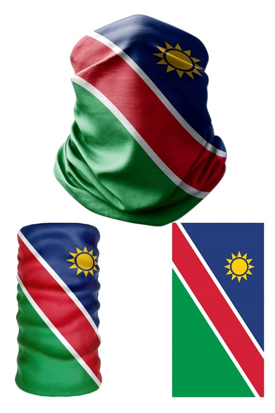 e taktik Multifunctional Flag of Namibia Seamless UV+Face Mask Headband Bandana Do Rag Hairband