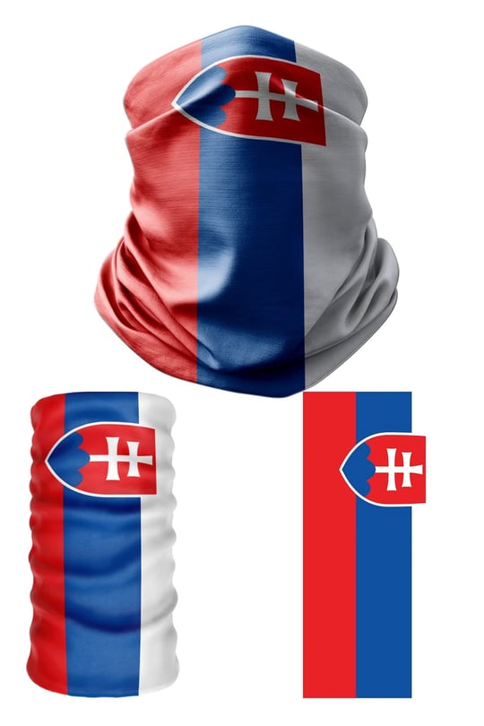 e taktik Multifunctional Flag of Slovakia Seamless UV+Face Mask Headband Bandana Do Rag Hairband