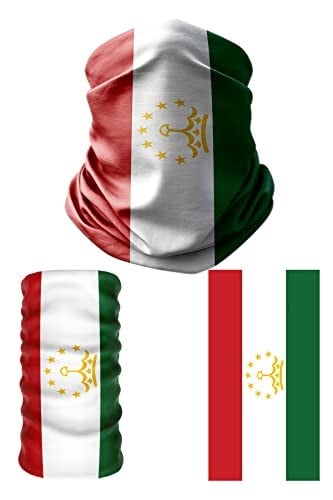 e taktik Multifunctional Flag of Tajikistan Seamless UV+Face Mask Headband Bandana Do Rag Hairband