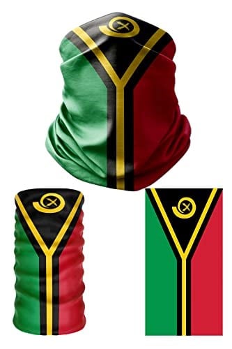 e taktik Multifunctional Flag of Vanuatu Seamless UV+Face Mask Headband Bandana Do Rag Hairband