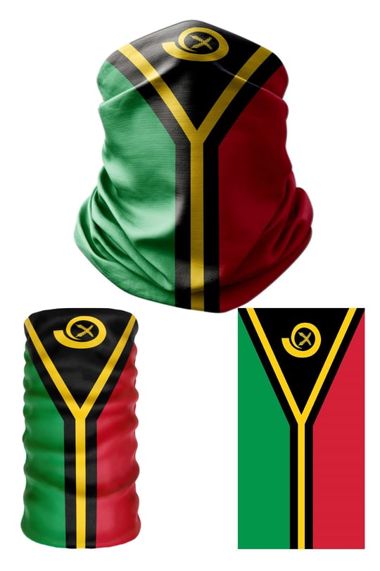 e taktik Multifunctional Flag of Vanuatu Seamless UV+Face Mask Headband Bandana Do Rag Hairband