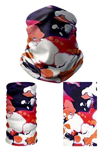e taktik Multifunctional Flat Marbling Art Seamless Knitting UV+ Neckerwear Face Mask Headband Bandana Do Rag Hairband