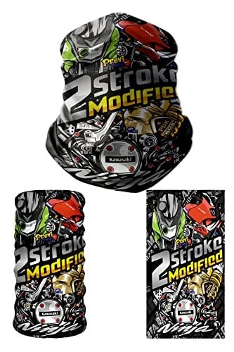 e taktik Multifunctional Kawasaki Ninja Parts Seamless Knitting UV+ Neckerwear Face Mask Headband Bandana Do Rag Hairband